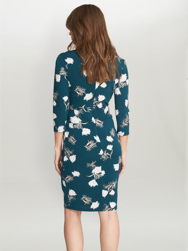 Everley Floral Jersey Wrap Dress