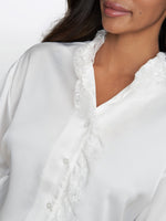 Verity Long Sleeve Blouse With Lace Trim