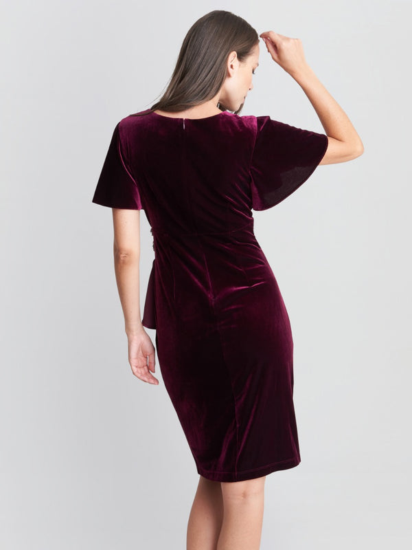 Kadie Velvet Dress With Embellishment Detail