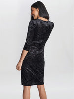 Shannon Velvet Wrap Knot Dress