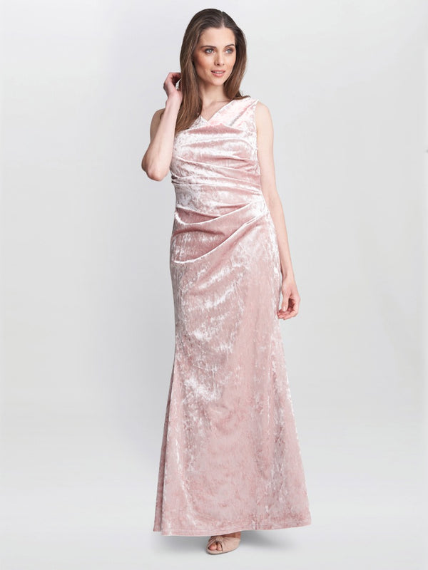 Talia Crushed Velvet Maxi Dress