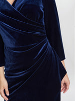 Zoe Velvet Wrap Dress