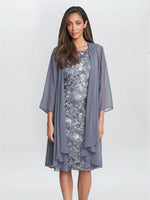 Gladys Embroidered Shift Dress And Jacket