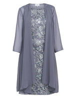 Gladys Embroidered Shift Dress And Jacket