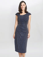 Celia Metallic Knit Sleeveless Dress