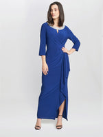 Delilah A-Line Maxi Dress With Embellished Keyhole Cutout