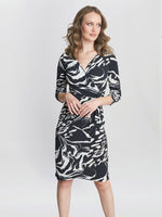 Bianca Printed Jersey Ruffle Dress