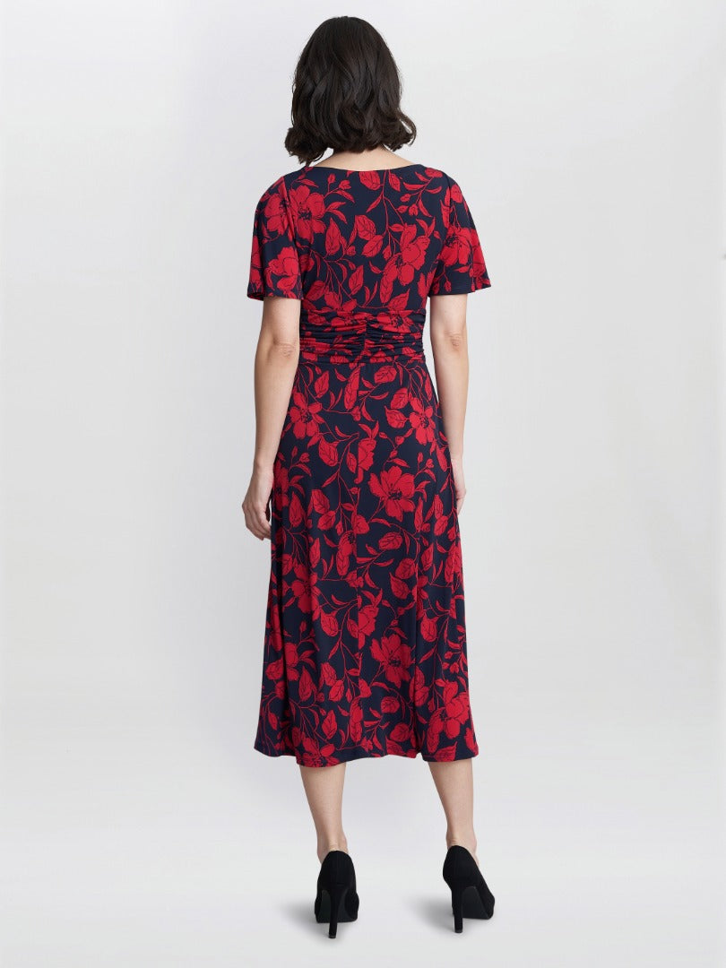 Geri Jersey Print Dress – Gina Bacconi - Main Image