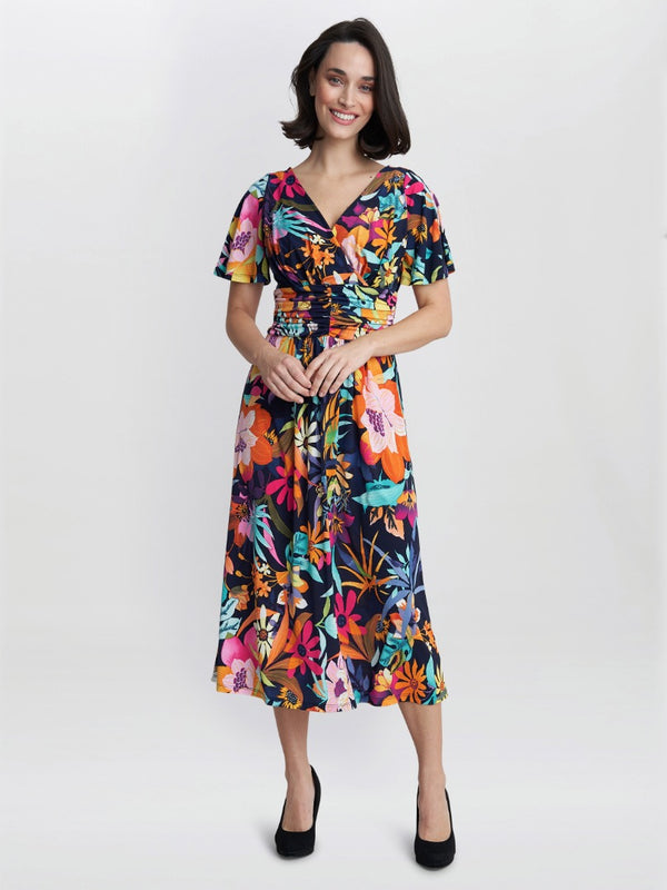 Hattie Jersey Print Dress