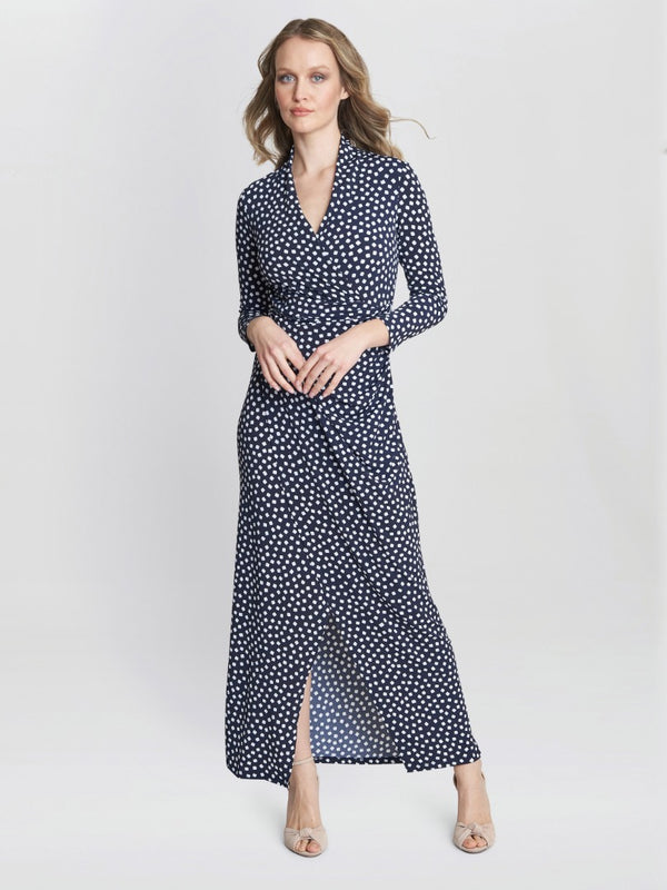 Jackie Jersey Wrap Maxi Dress