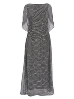 Joanna Metallic Sequin Knit Maxi Dress