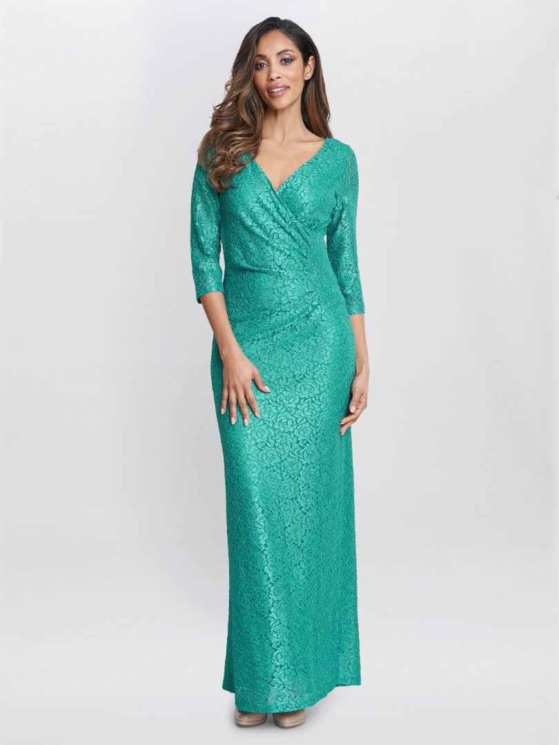 Fearne Lace Wrap Maxi Dress – Gina Bacconi