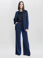 Genevive Stretch Metalic Trouser Suit