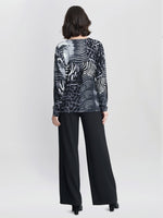 Riley Animal Print Jumper With Diamantes