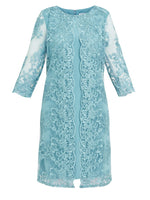 Jill Embroidered Lace Mock Jacket Dress