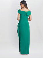 Jodie Off Shoulder Jersey Dress With Hip Detail