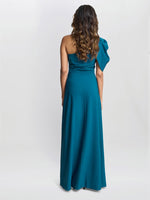 Tori One Shoulder Stretch Crepe Maxi Dress