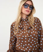 Esqualo Blouse Scarf Polka Dot