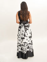 Jaimarie Floral Satin And Jersey Dress