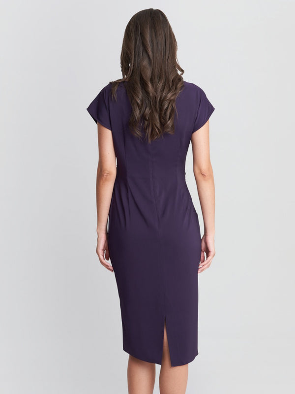 Pelia Satin back Crepe Dress