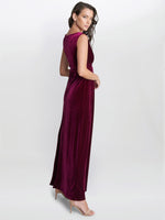 Patricia Sleeveless Velvet Maxi Dress