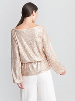 Lonika Stretch Sequin Blouse