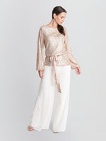 Lonika Stretch Sequin Blouse