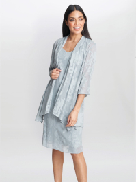 Gemma Chiffon Jacquard Dress & Jacket