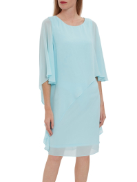 Lariah Chiffon Cape Dress