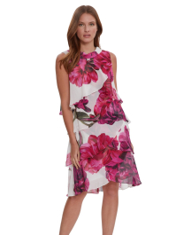 Ultima Floral Priint Tiered Dress