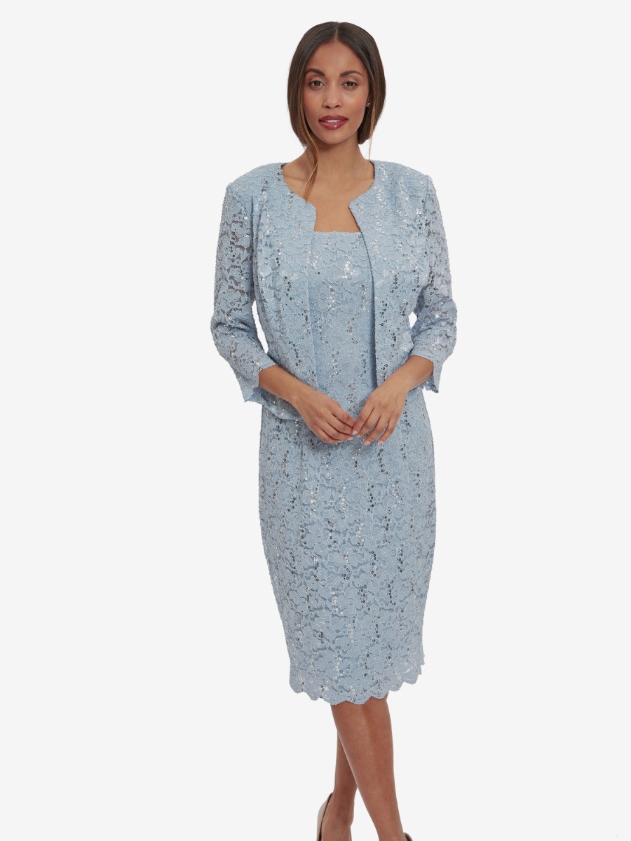 Trudie Sequin Lace Jacket And Dress